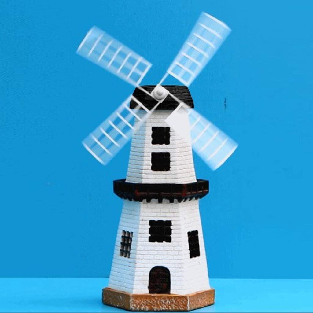Small Solar Powered light up Garden Windmill