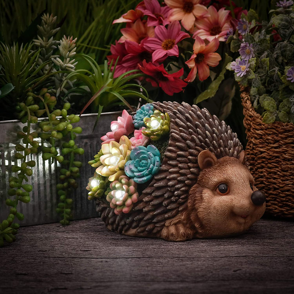 Solar Powered Hedgehog Garden Light